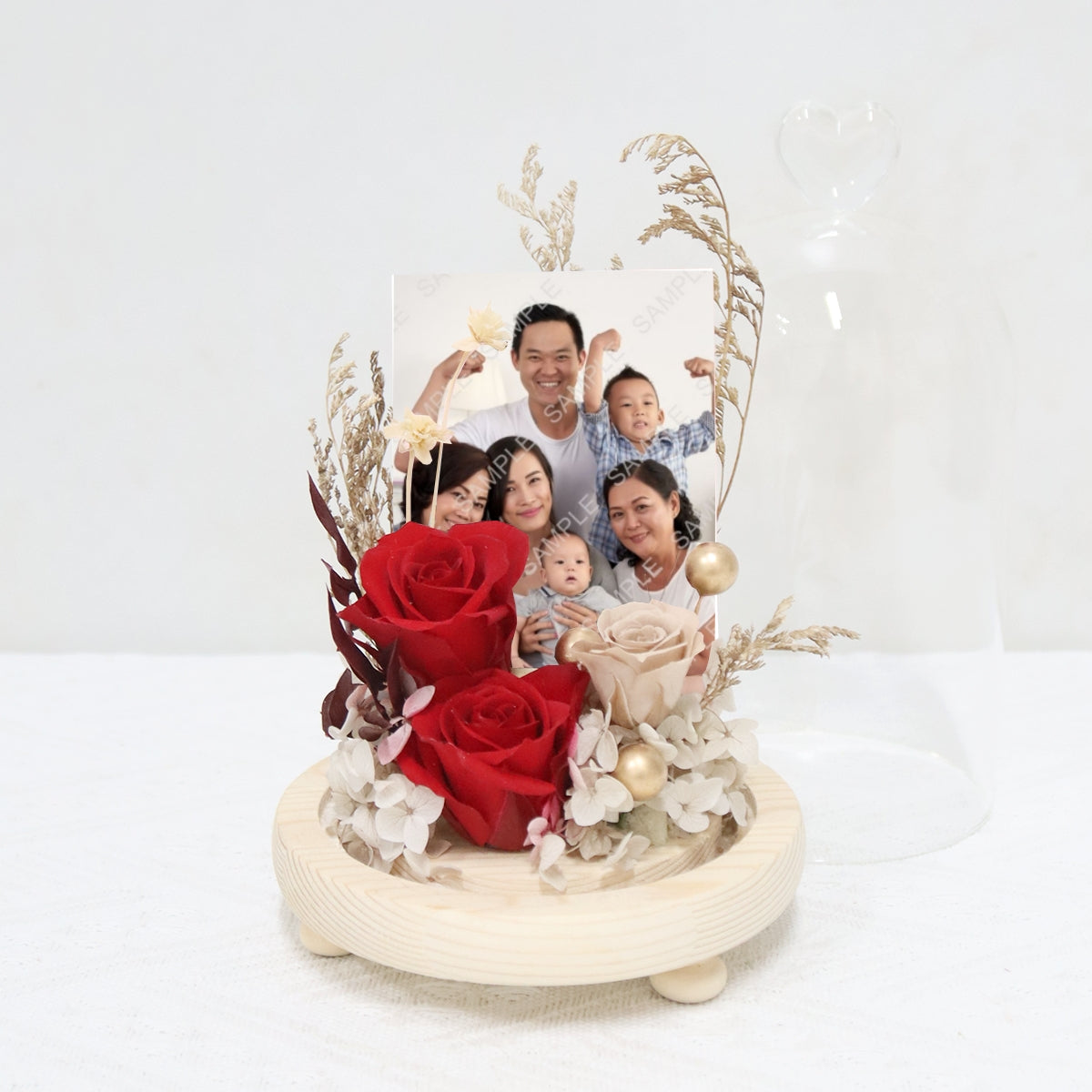 PR2501 Eternal Flame (Preserved Roses with Personalised Photo)