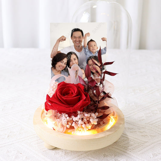 PR2305 Everlasting Romance (Preserved Flowers with Personalised Photo)